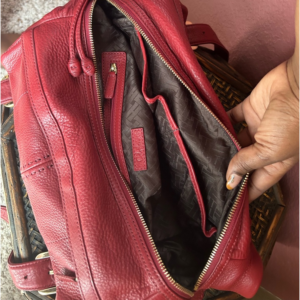 Red Col Haan handbag